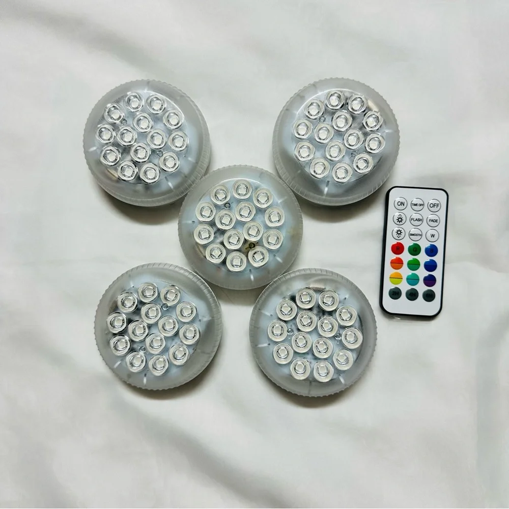 5 Colorful LED Party Lights. New.